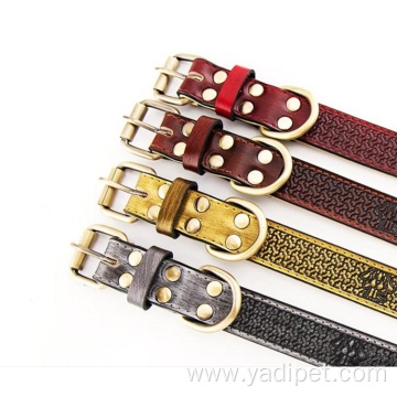 Basic Classic Luxury Padded Leather Pet Collars